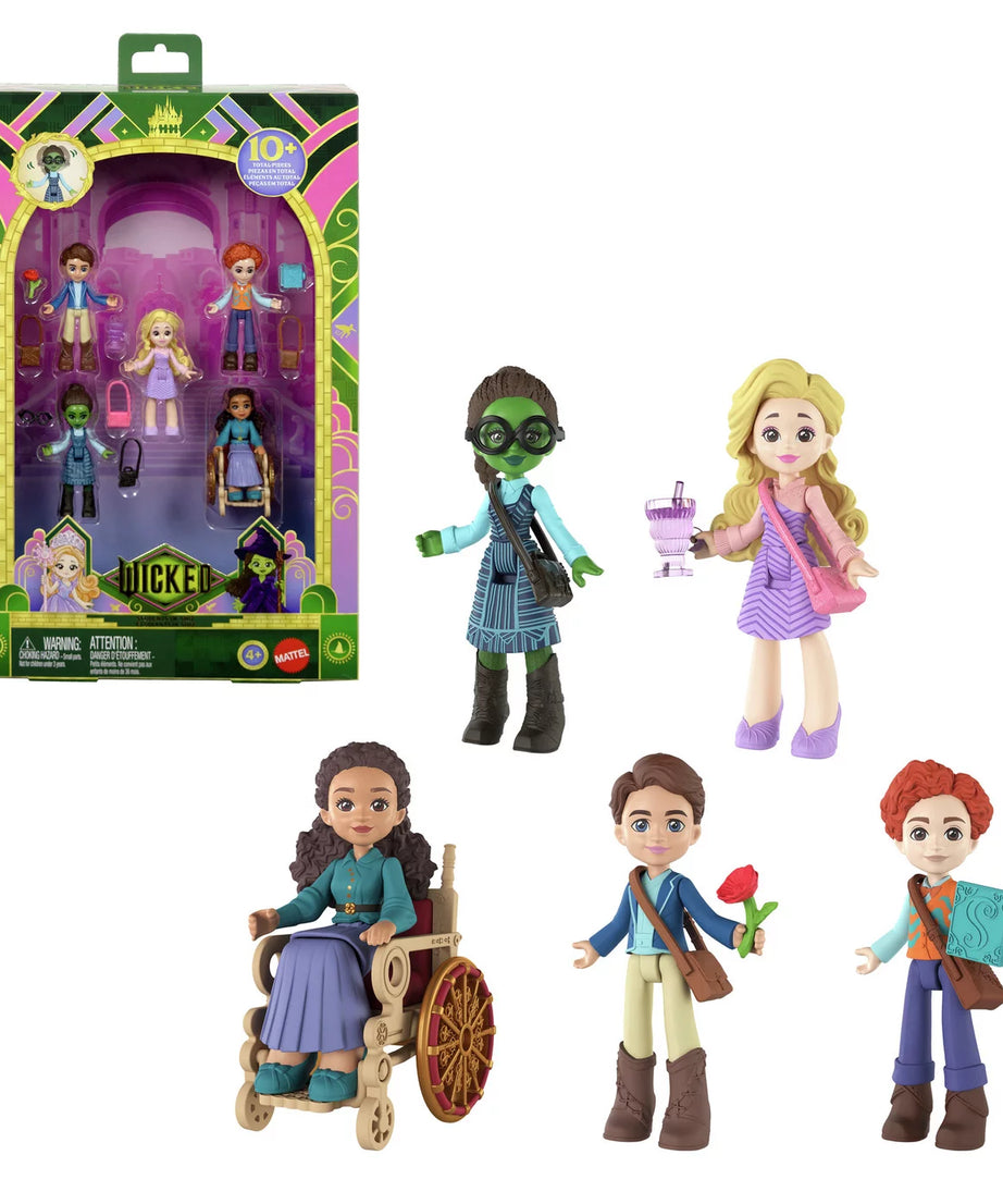 Mattel - Набор из 5 фигурок и аксессуаров учеников Wicked