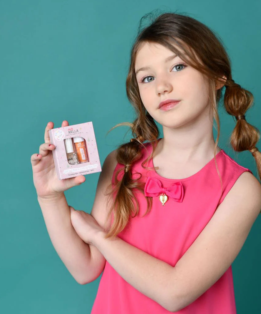 Набор Miss Nella Nella блеск для губ и лак для ногтей