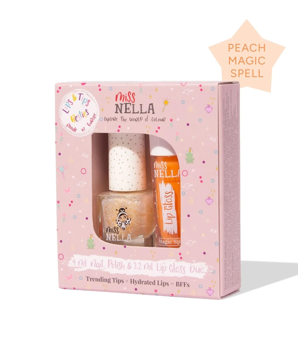 Набор Miss Nella Nella блеск для губ и лак для ногтей