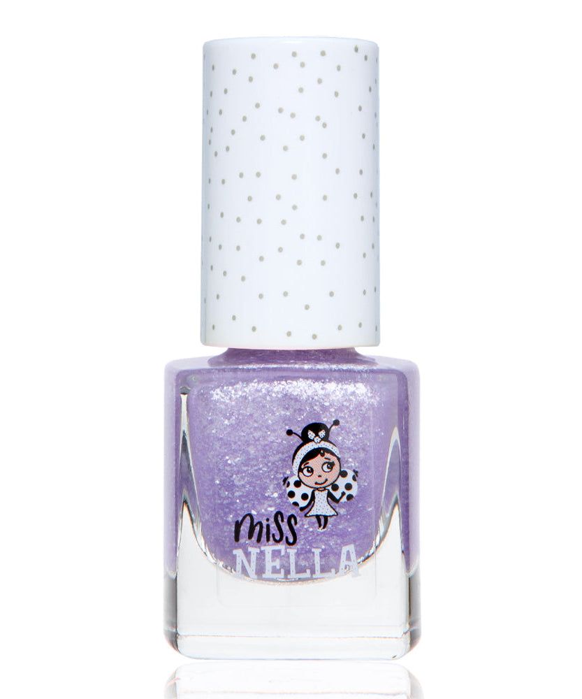 Miss Nella - Блестящий сиреневый съемный лак для ногтей