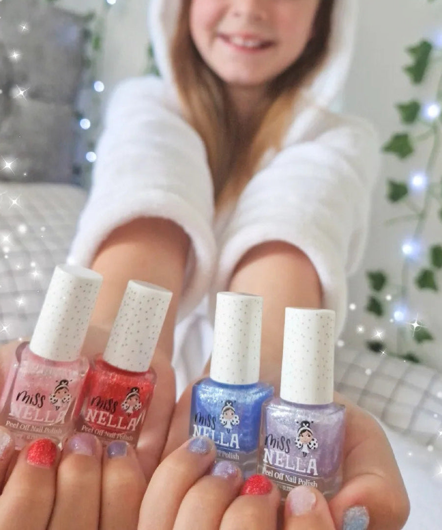 Miss Nella - Блестящий сиреневый съемный лак для ногтей