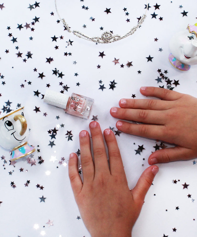 Miss Nella - Розовый блестящий съемный верхний слой лака для ногтей