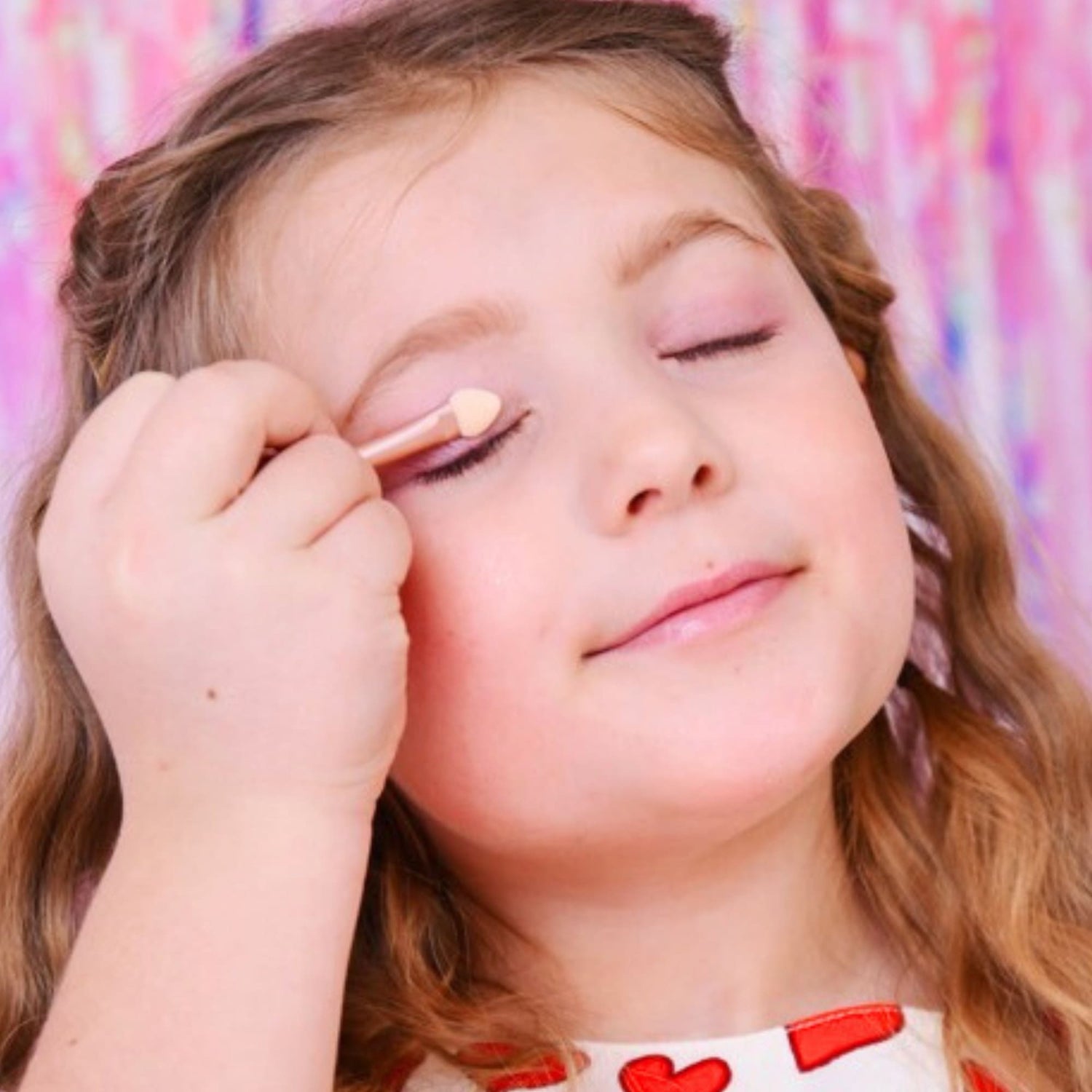 Miss Nella - Нетоксичные детские розовые тени для век, набор из 2 штук