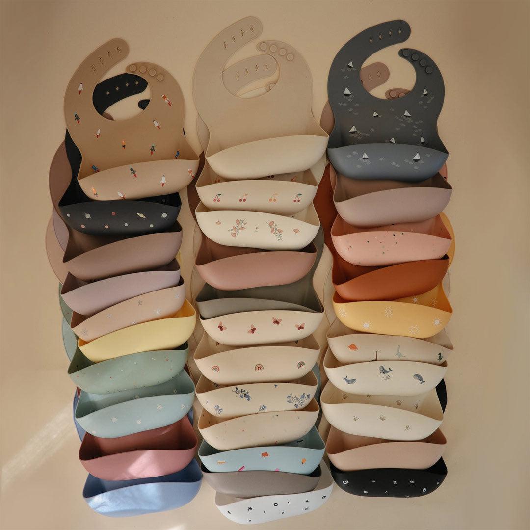 Mushie Silicone Bib - Whales-Bibs-Whales- | Natural Baby Shower