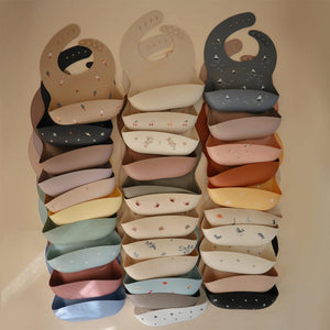 Mushie Silicone Bib - Whales-Bibs-Whales- | Natural Baby Shower