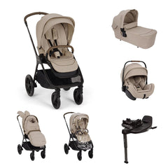 Nuna TRIV LX + ARRA FLEX & BASE CURV Travel System - Cosmopolitan-Travel Systems-Cosmopolitan- | Natural Baby Shower