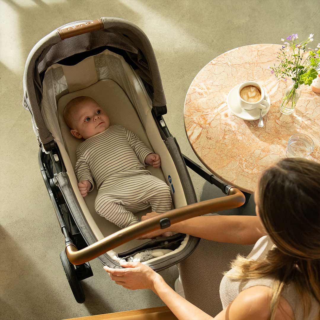 Nuna TRIV lx + ARRA Flex Travel System - Caviar-Travel Systems-Caviar- | Natural Baby Shower