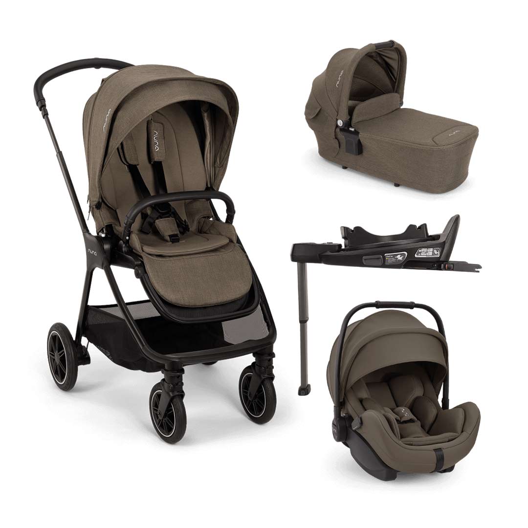 Nuna TRIV NEXT with ARRA FLEX & BASE CURV Travel System Bundle-Travel Systems-Pistachio- | Natural Baby Shower