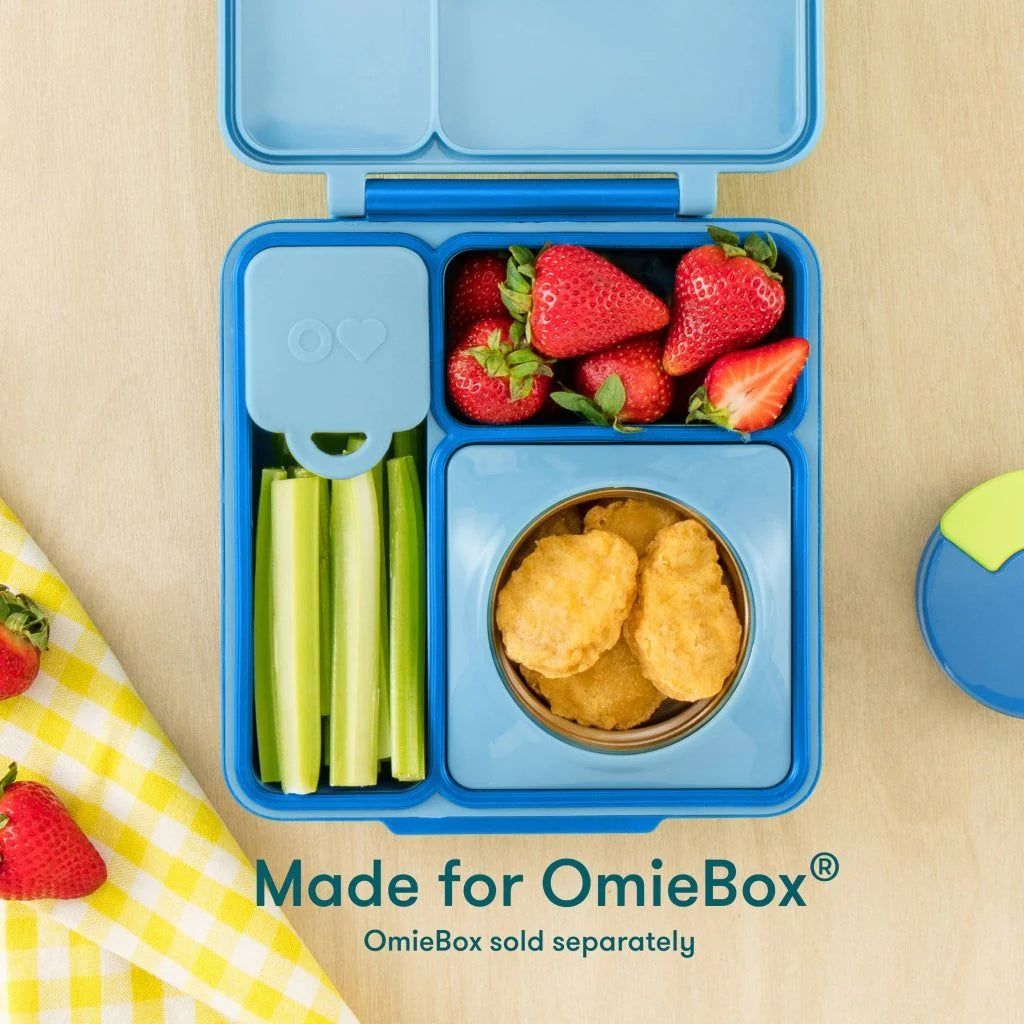 OmieBox Bento Контейнер Внутренние Отсеки 2 шт Красный и Желтый