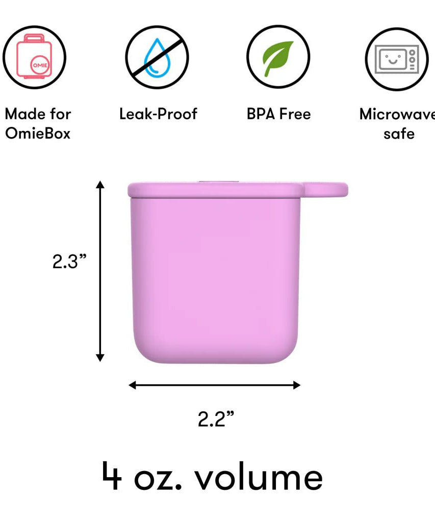 OmieBox Bento Контейнер Внутренние Отсеки 2 шт Красный и Желтый