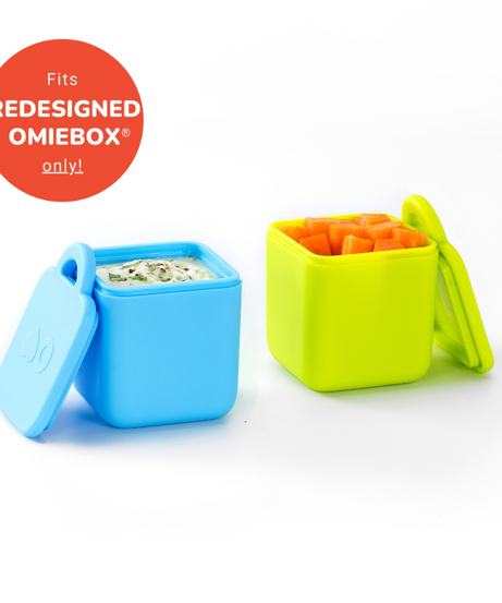 Omiebox - Внутренние отделения для Bento коробки 2 шт. синие/зеленые