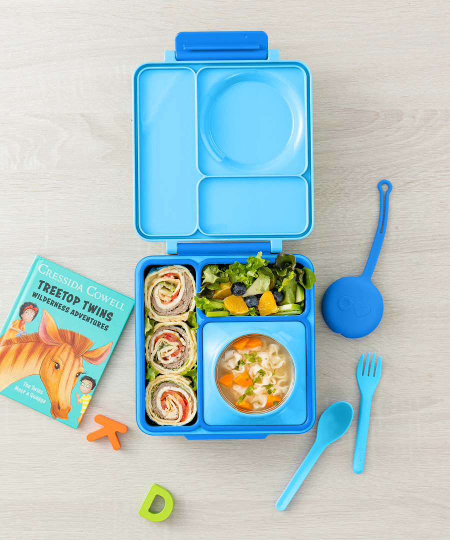 Omiebox - OmiePod Capri Синий силиконовый набор вилки и ложки