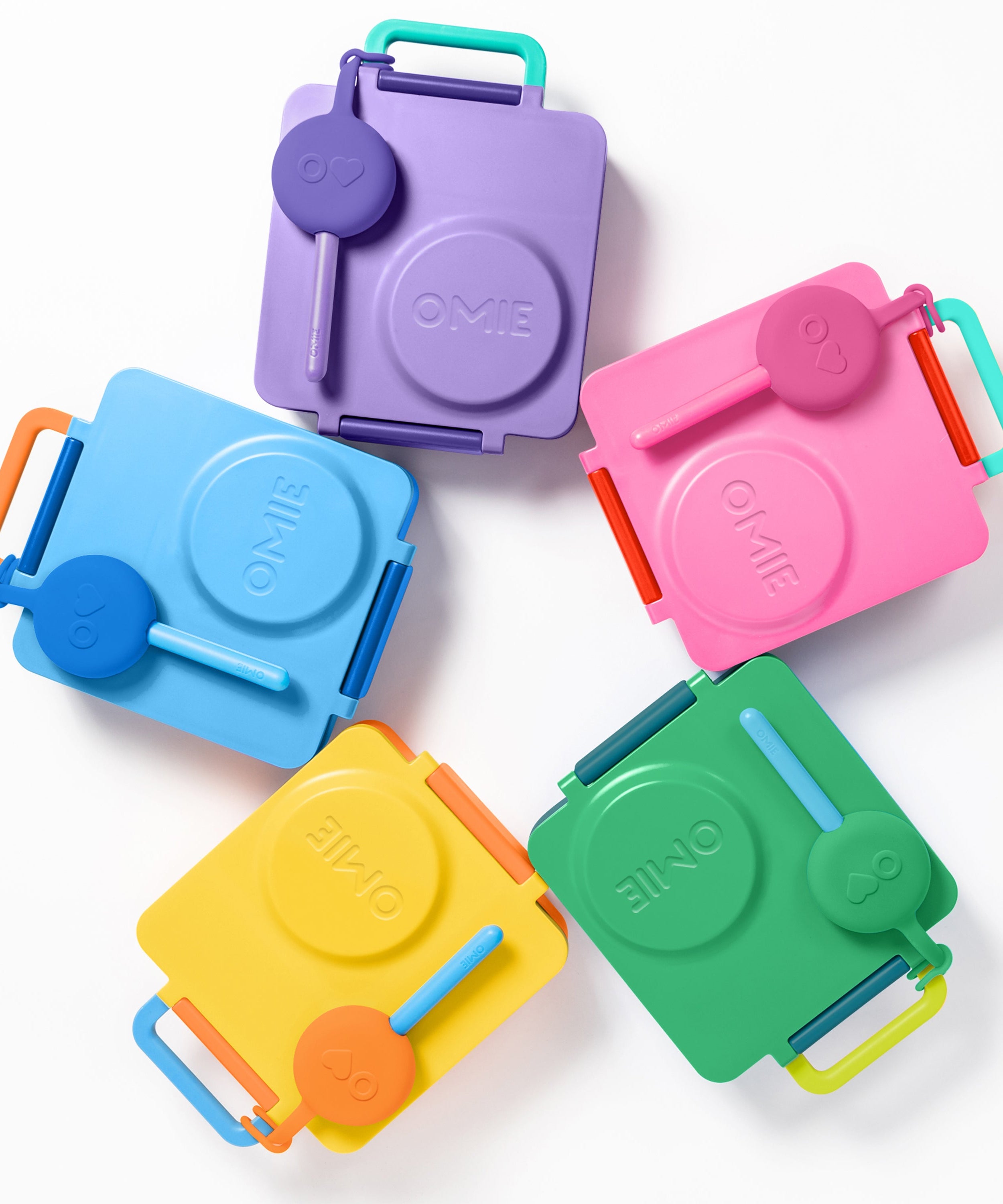 Omiebox - OmiePod Лиловый силиконовый набор вилки и ложки