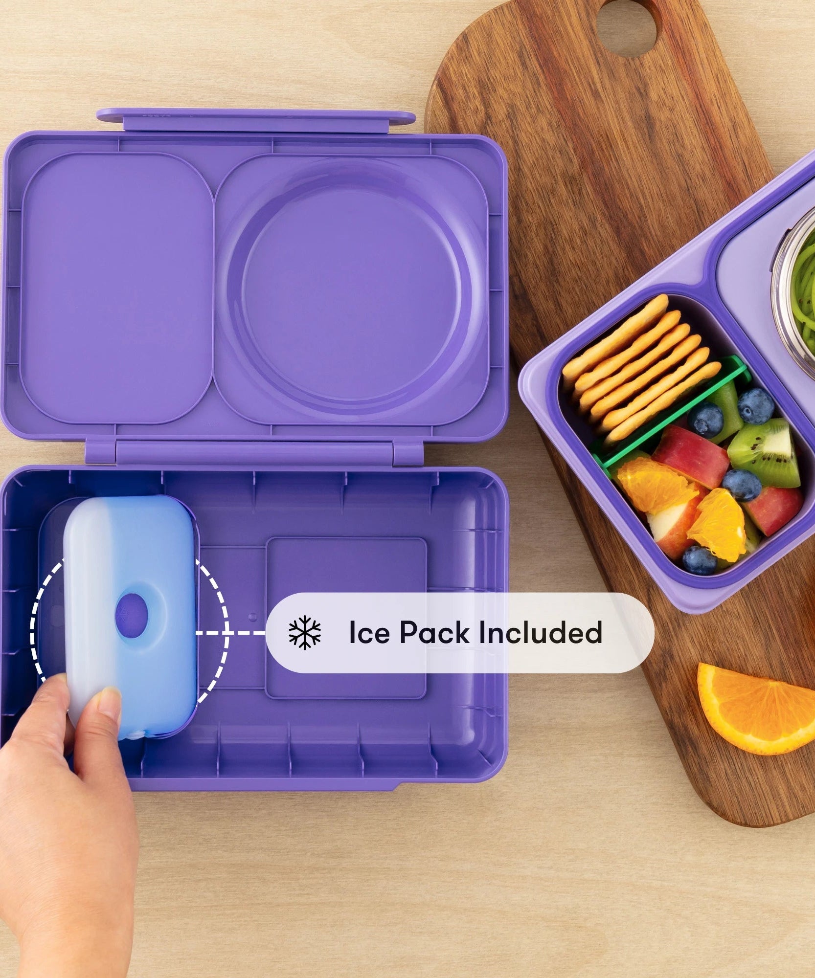 Omiebox - UP Теплоизоляционный 2-е поколение Галактический фиолетовый Bento Ланчбокс