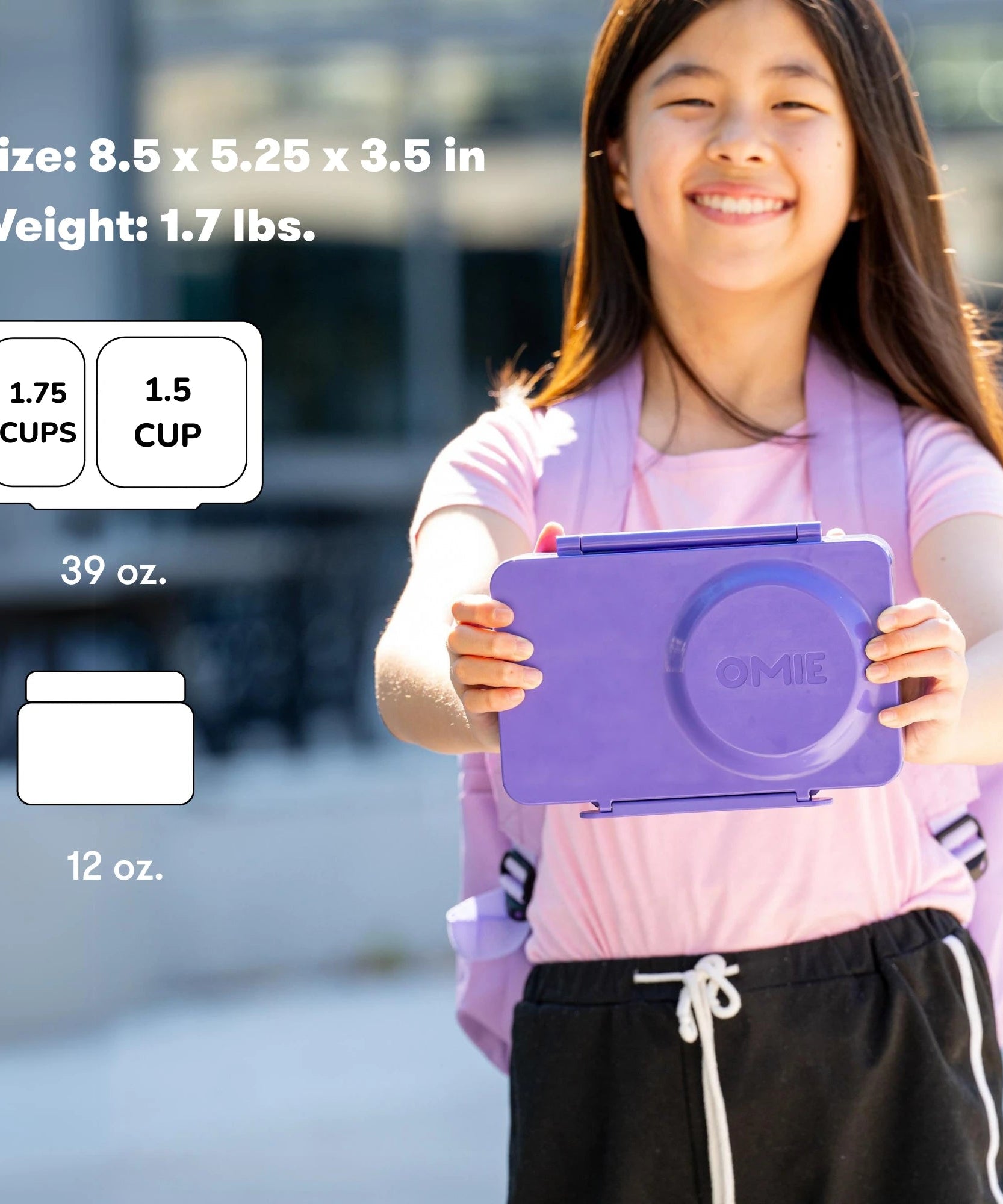 Omiebox - UP Теплоизоляционный 2-е поколение Галактический фиолетовый Bento Ланчбокс