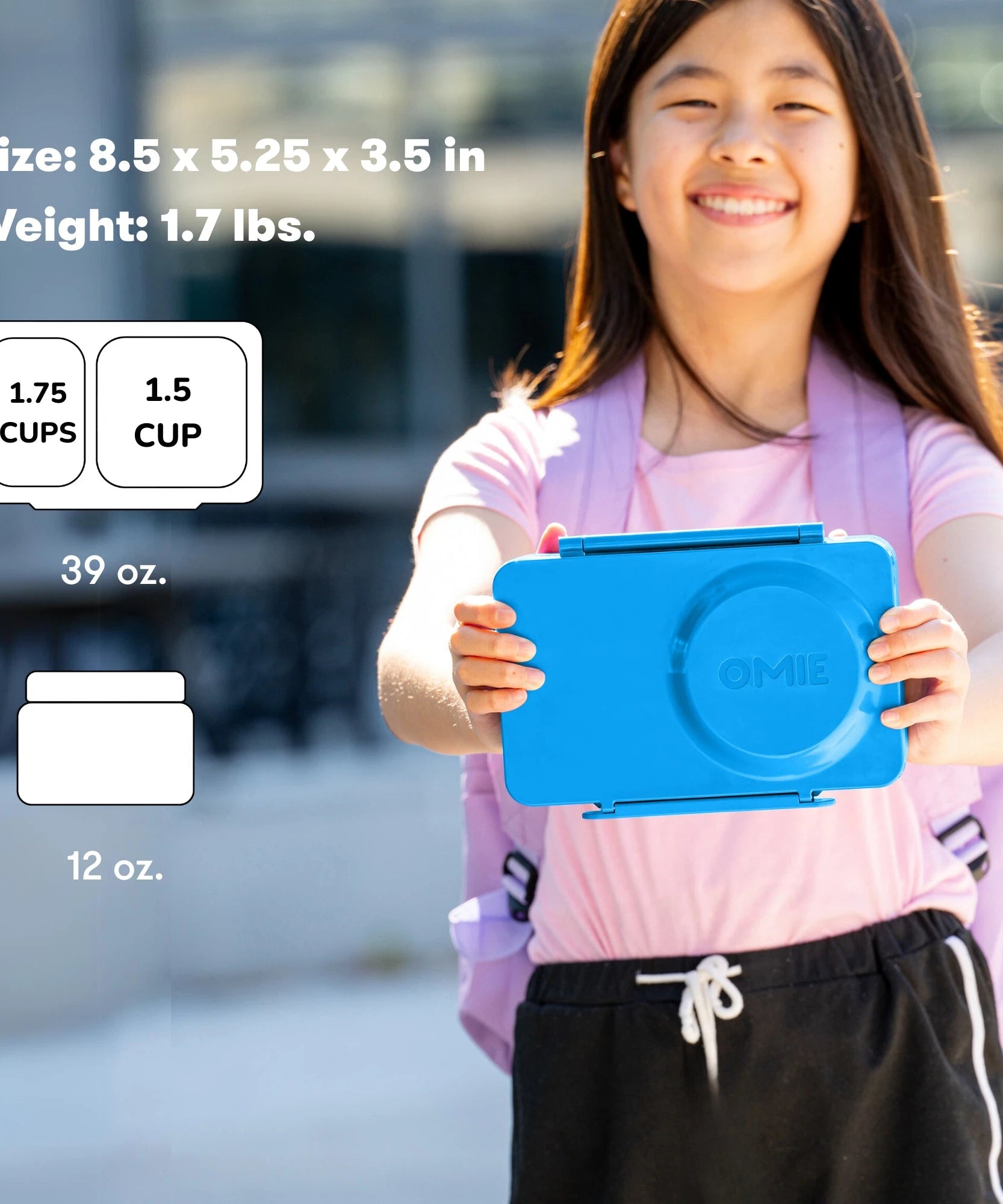 Omiebox - UP Теплоизоляционный 2-го поколения Космический синий ланч-бокс Bento