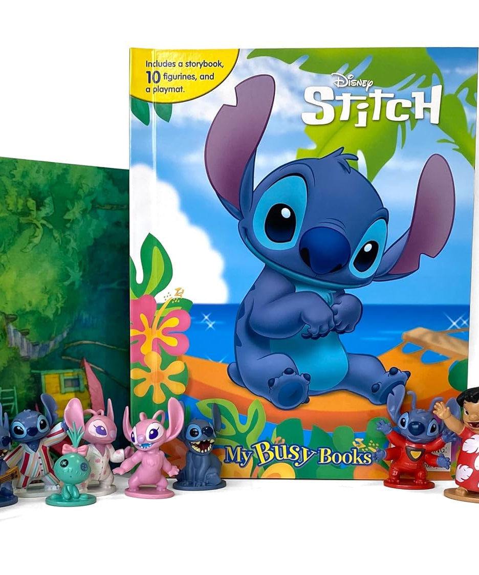 Phidal - Книга с английскими активностями и историями с фигуркой Stitch