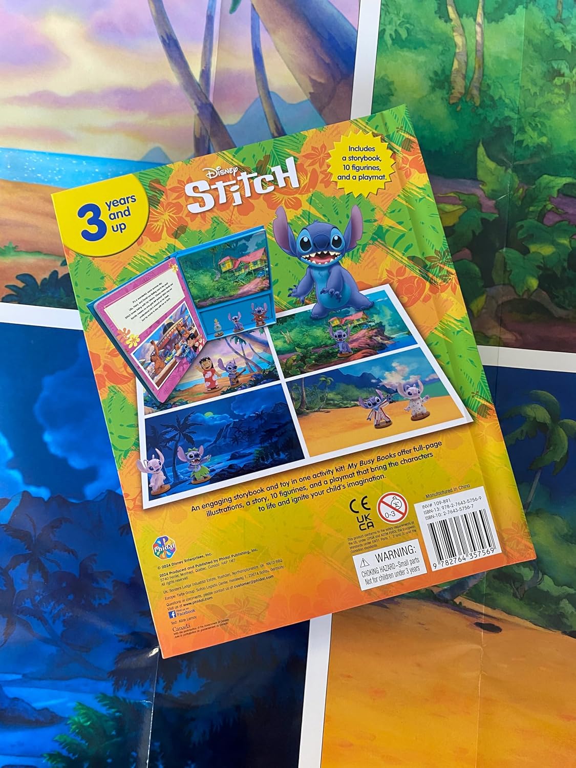 Phidal - Книга с английскими активностями и историями с фигуркой Stitch