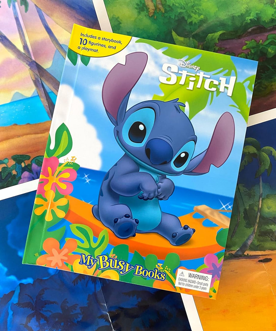 Phidal - Книга с английскими активностями и историями с фигуркой Stitch