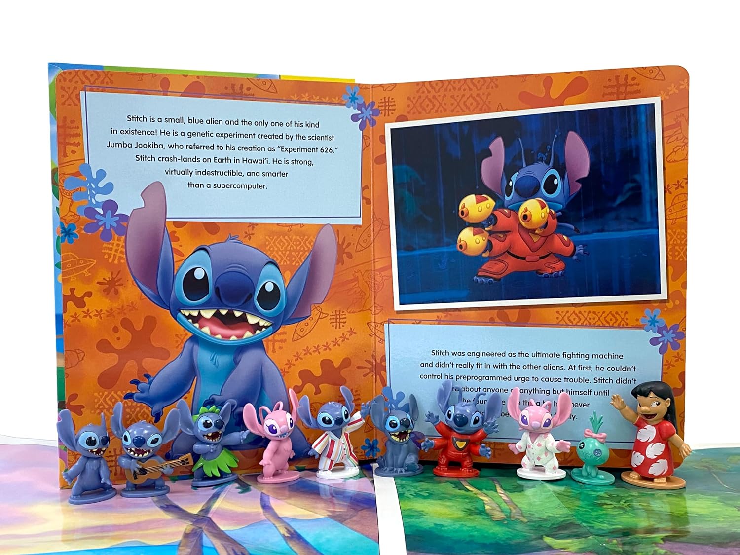 Phidal - Книга с английскими активностями и историями с фигуркой Stitch