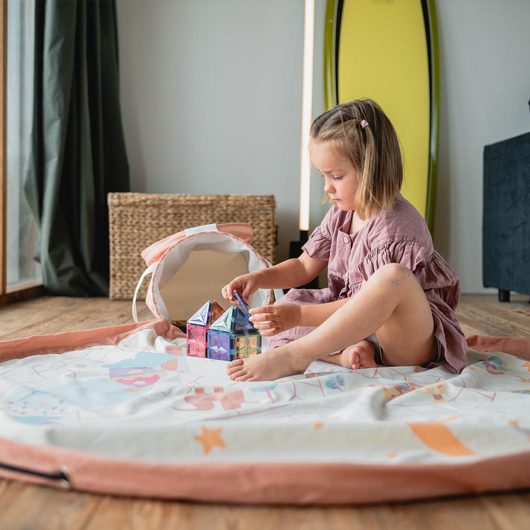 Play & Go Convertible Toy Storage Bag & Mat - Fairy World-Play Mats-Fairy World- | Natural Baby Shower
