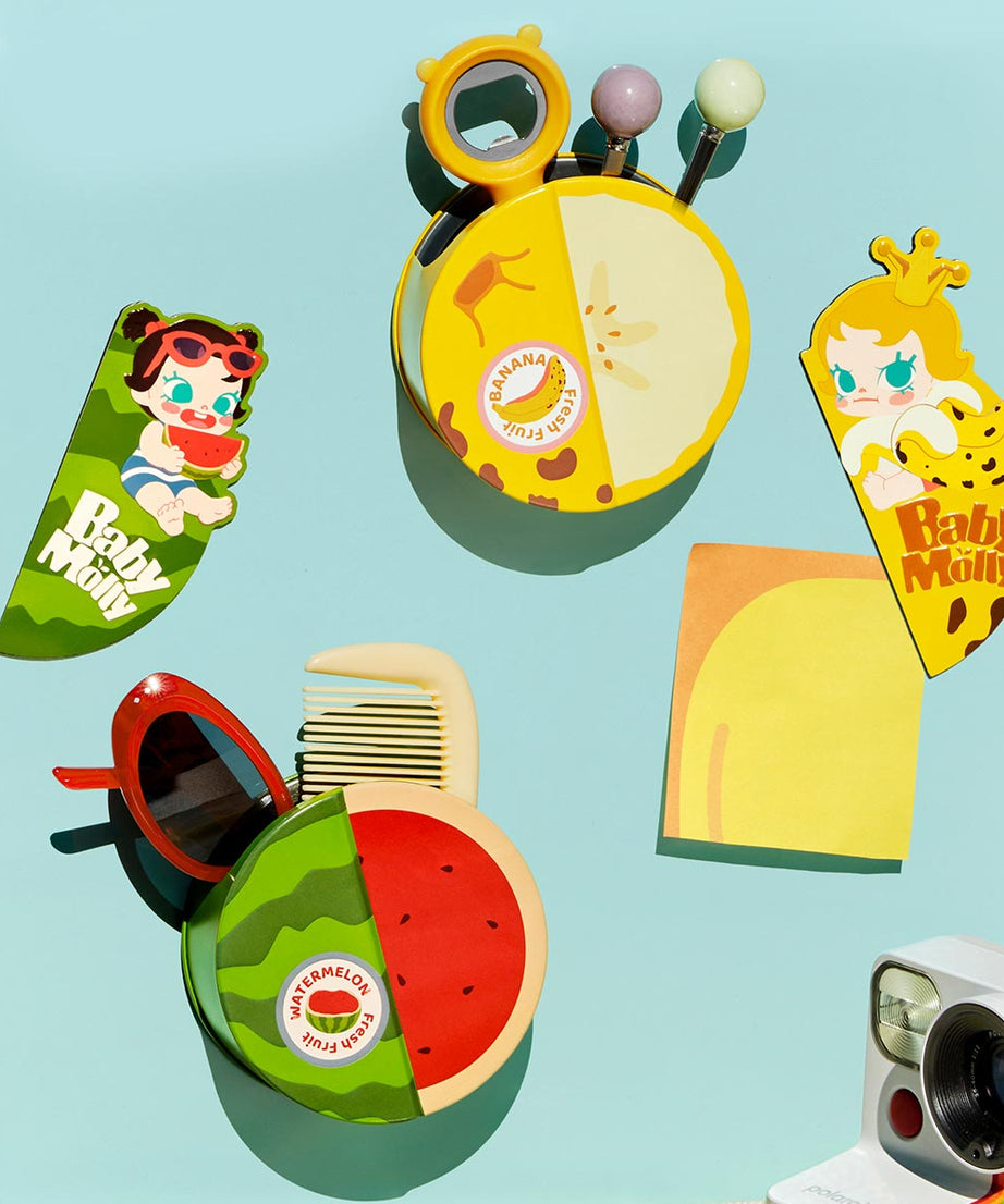 Pop Mart - Оригинальный набор с магнитным замком для хранения слепого бокса серии Baby Molly с фруктовым ароматом