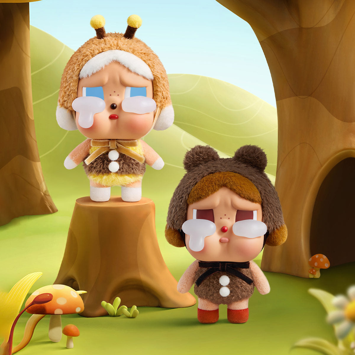 Pop Mart - Оригинальная виниловая плюшевая кукла серии Crybaby Crying Again, сюрприз, слепая упаковка