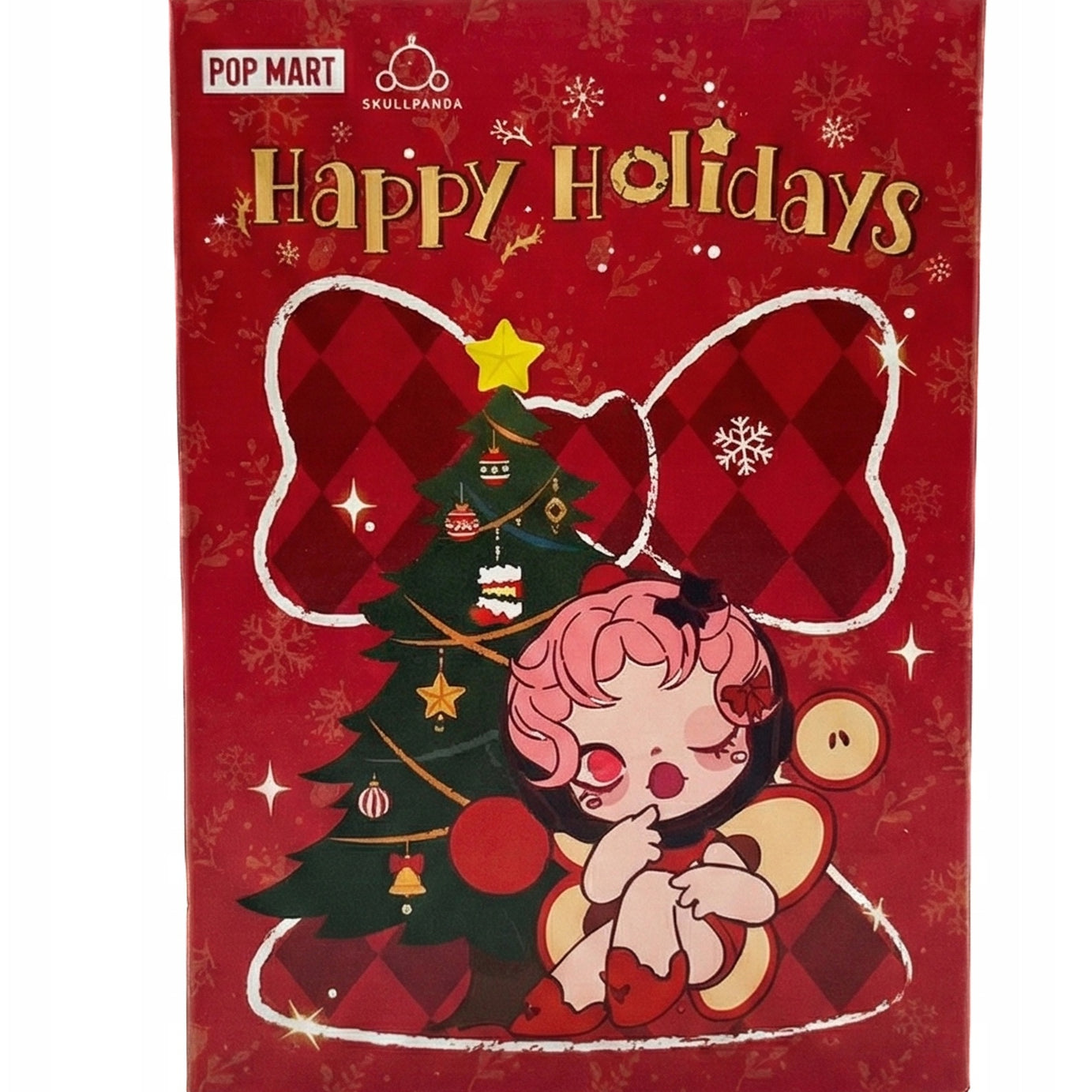 Pop Mart - Оригинальная елочная игрушка Skullpanda Happy Holidays