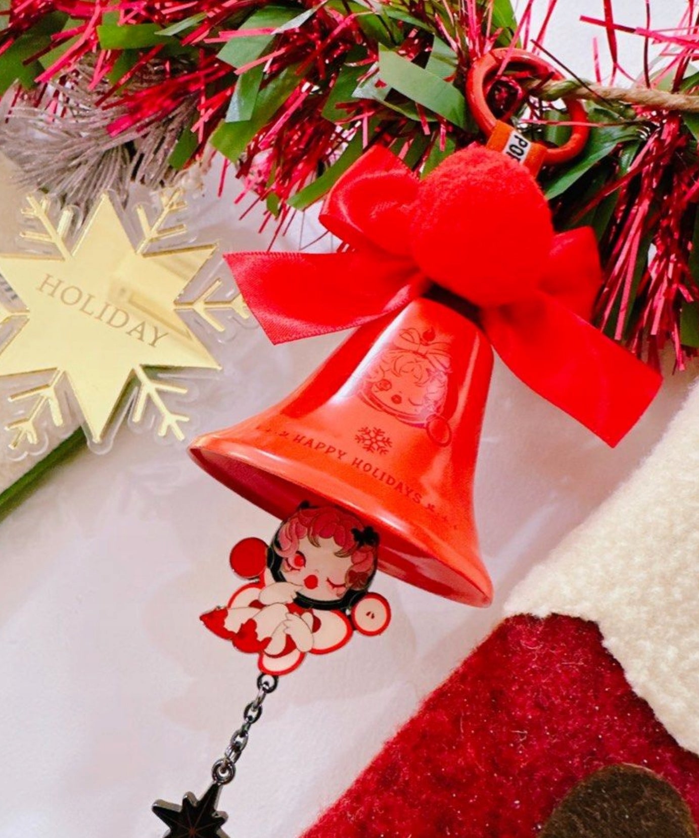 Pop Mart - Оригинальная елочная игрушка Skullpanda Happy Holidays