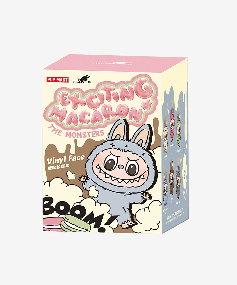 Pop Mart - Оригинальный Labubu THE MONSTERS: Захватывающий макарон виниловая плюшевая кукла сюрприз слепой пакет
