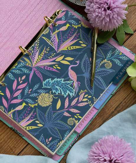 Portico Designs - Сара Миллер: Органайзер-планер с изображением страусов и пальм