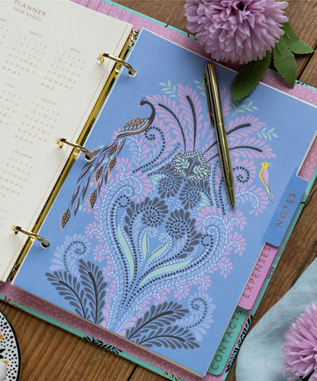 Portico Designs - Сара Миллер: Органайзер-планер с изображением страусов и пальм