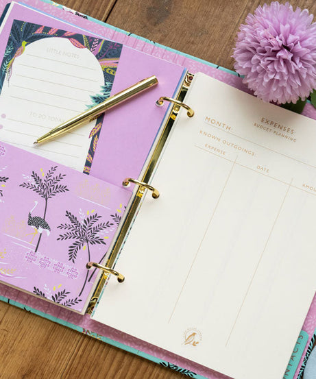 Portico Designs - Сара Миллер: Органайзер-планер с изображением страусов и пальм