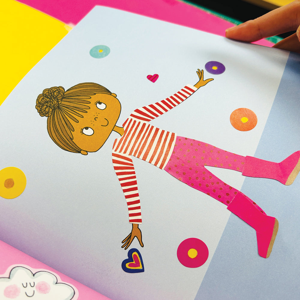 Rachel Ellen - Книга для раскрашивания и занятий Grl Pwr Çıkartma Sahnesi