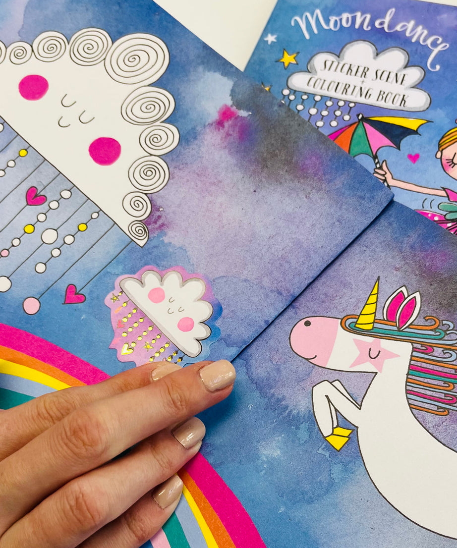 Rachel Ellen - Moondance Сцена с наклейками Раскраска и книга с заданиями