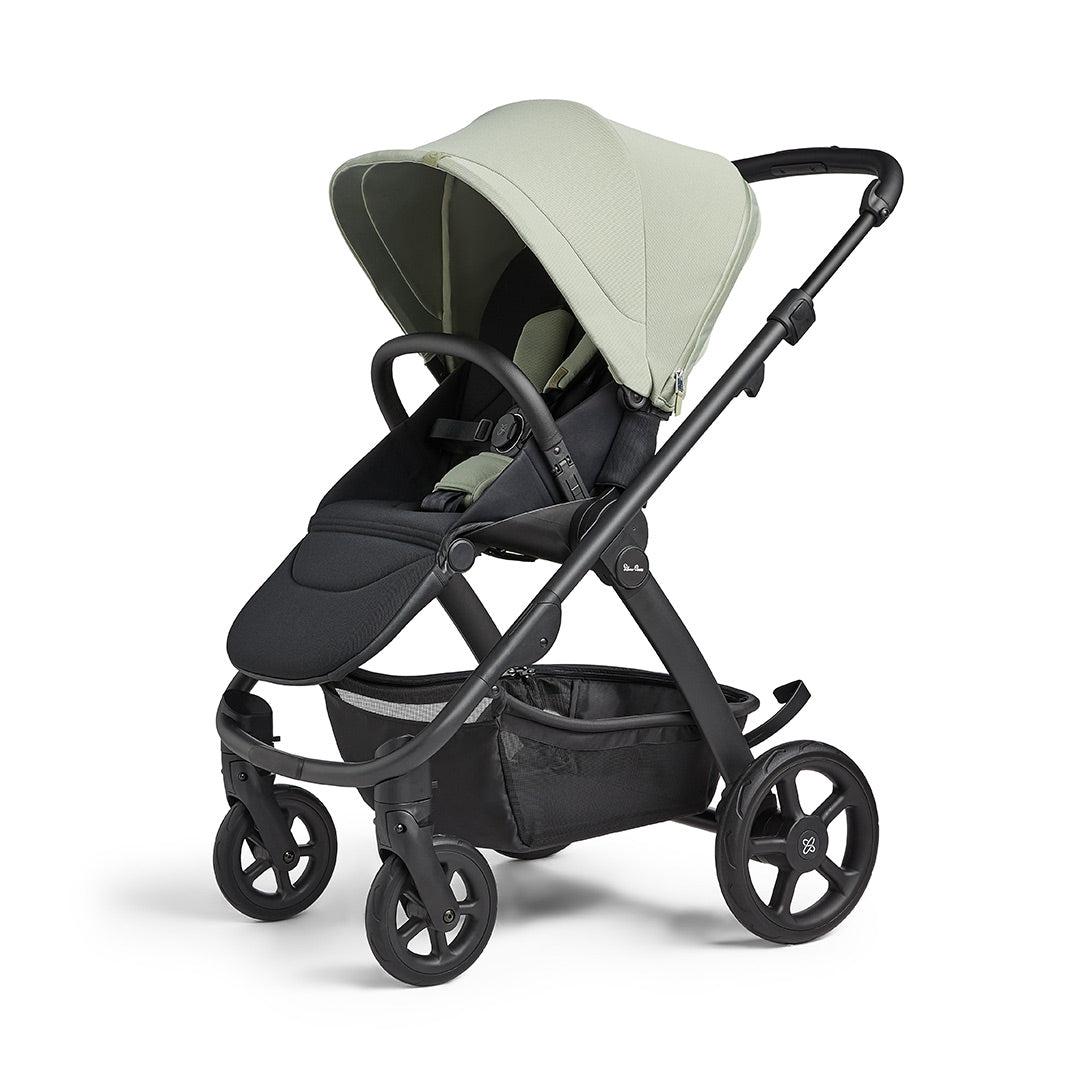 Silver Cross Tide 3-In-1 Pushchair - Sage - Black Chassis-Strollers-Sage-No Accessory Box | Natural Baby Shower