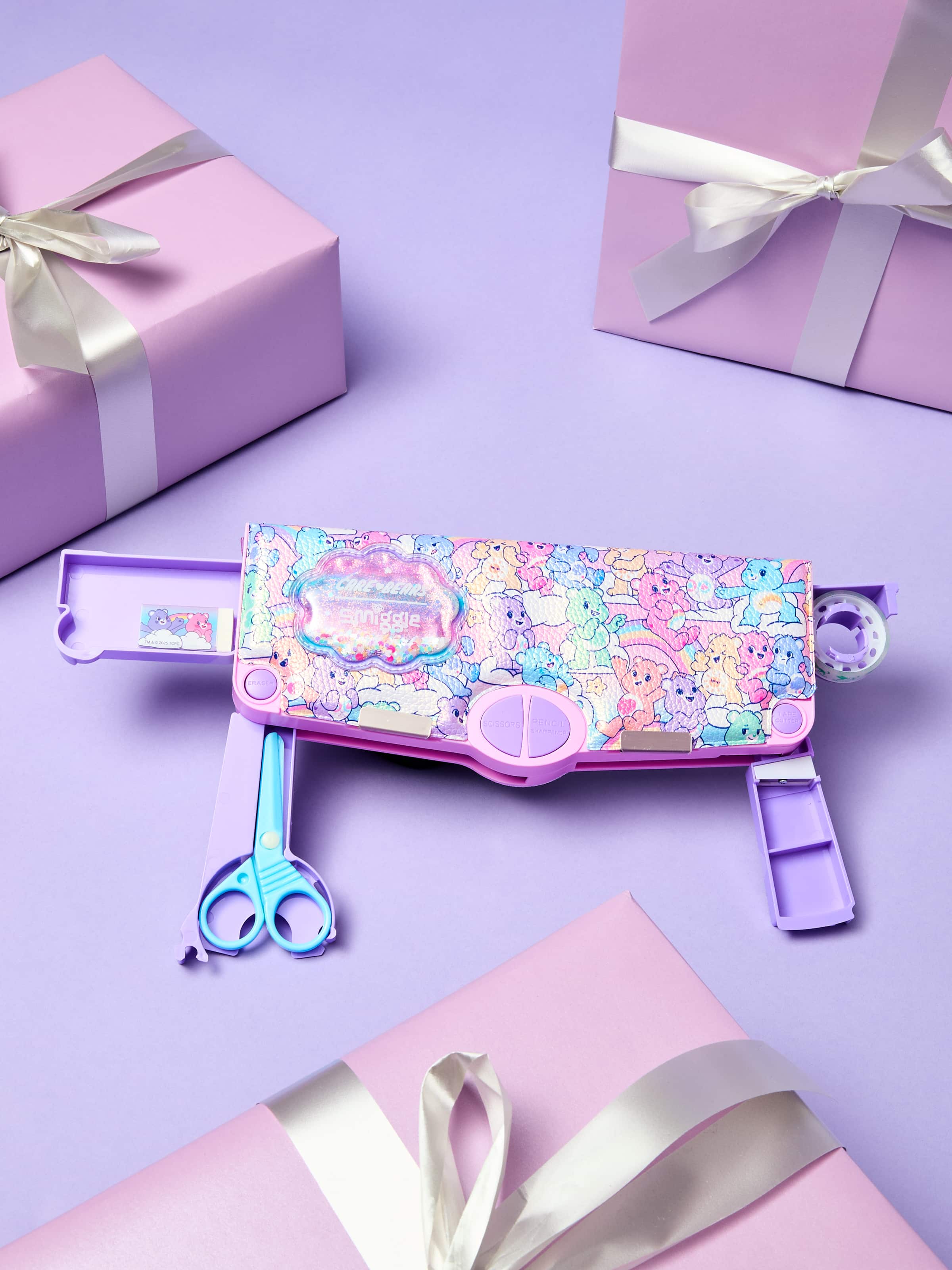 Smiggle - Медведи Попут Автоматический Пенал и Канцелярский Набор