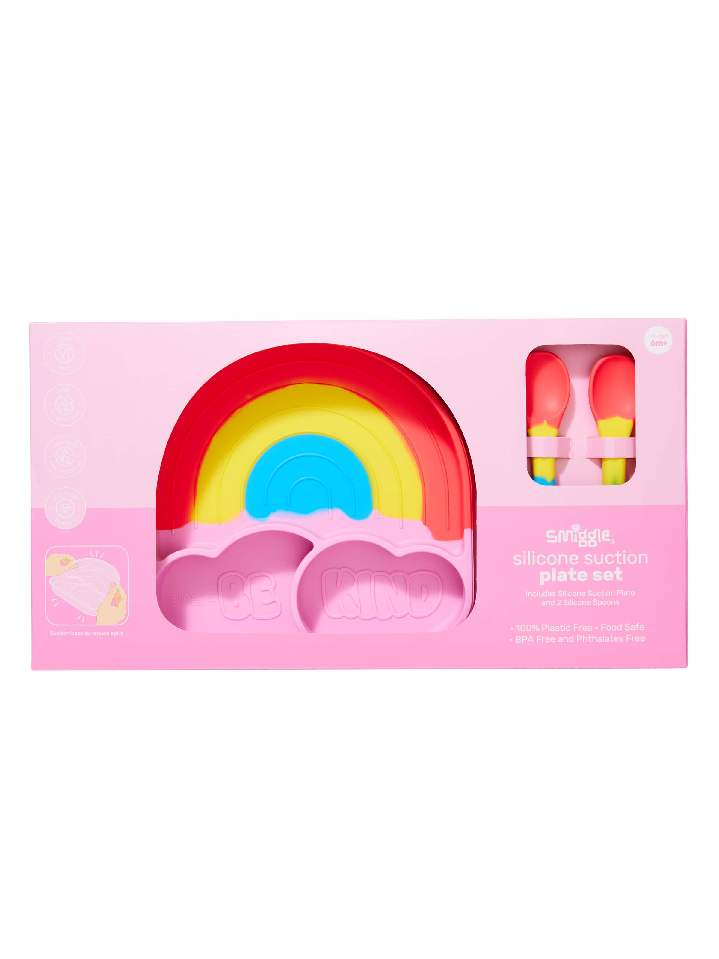 Smiggle - Большой набор силиконовых тарелок Big Dream