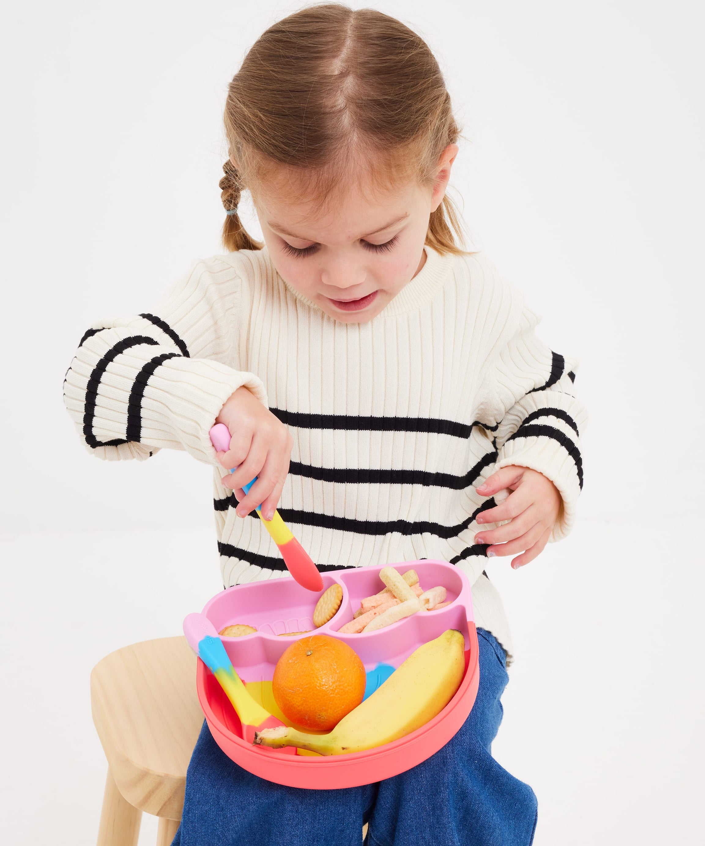 Smiggle - Большой набор силиконовых тарелок Big Dream