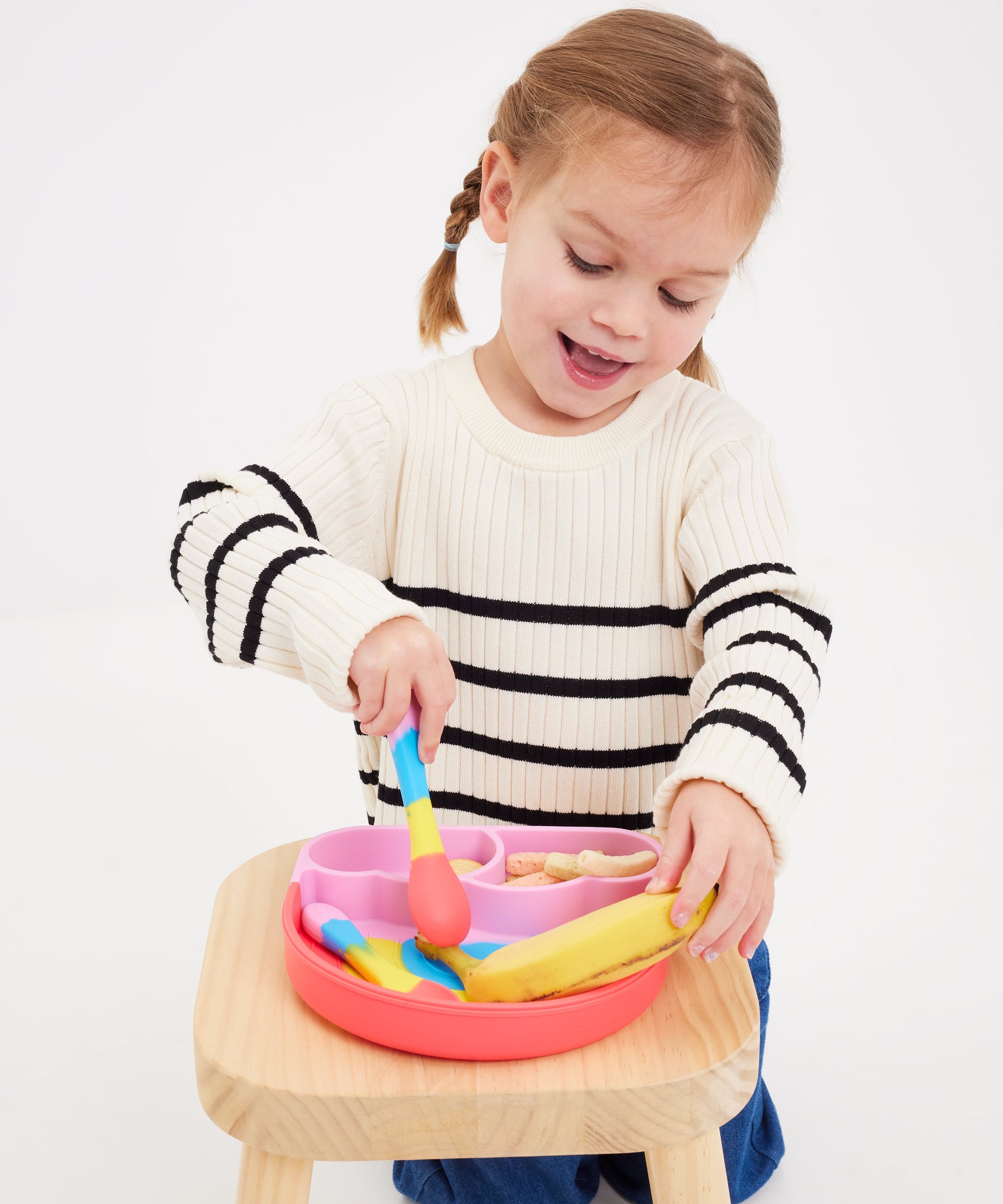 Smiggle - Большой набор силиконовых тарелок Big Dream