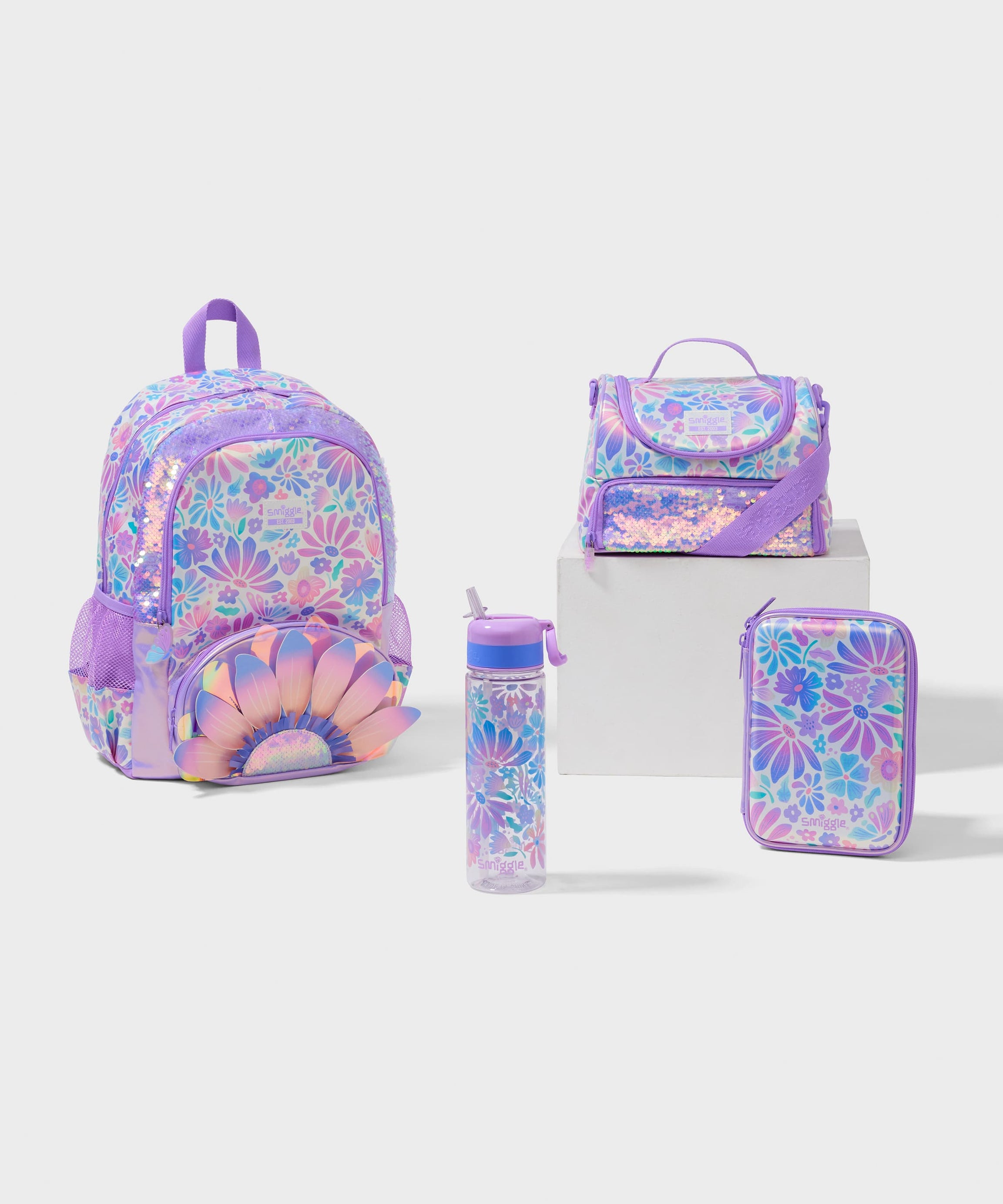 Smiggle - Bloom 4 предмета школьный набор сумок