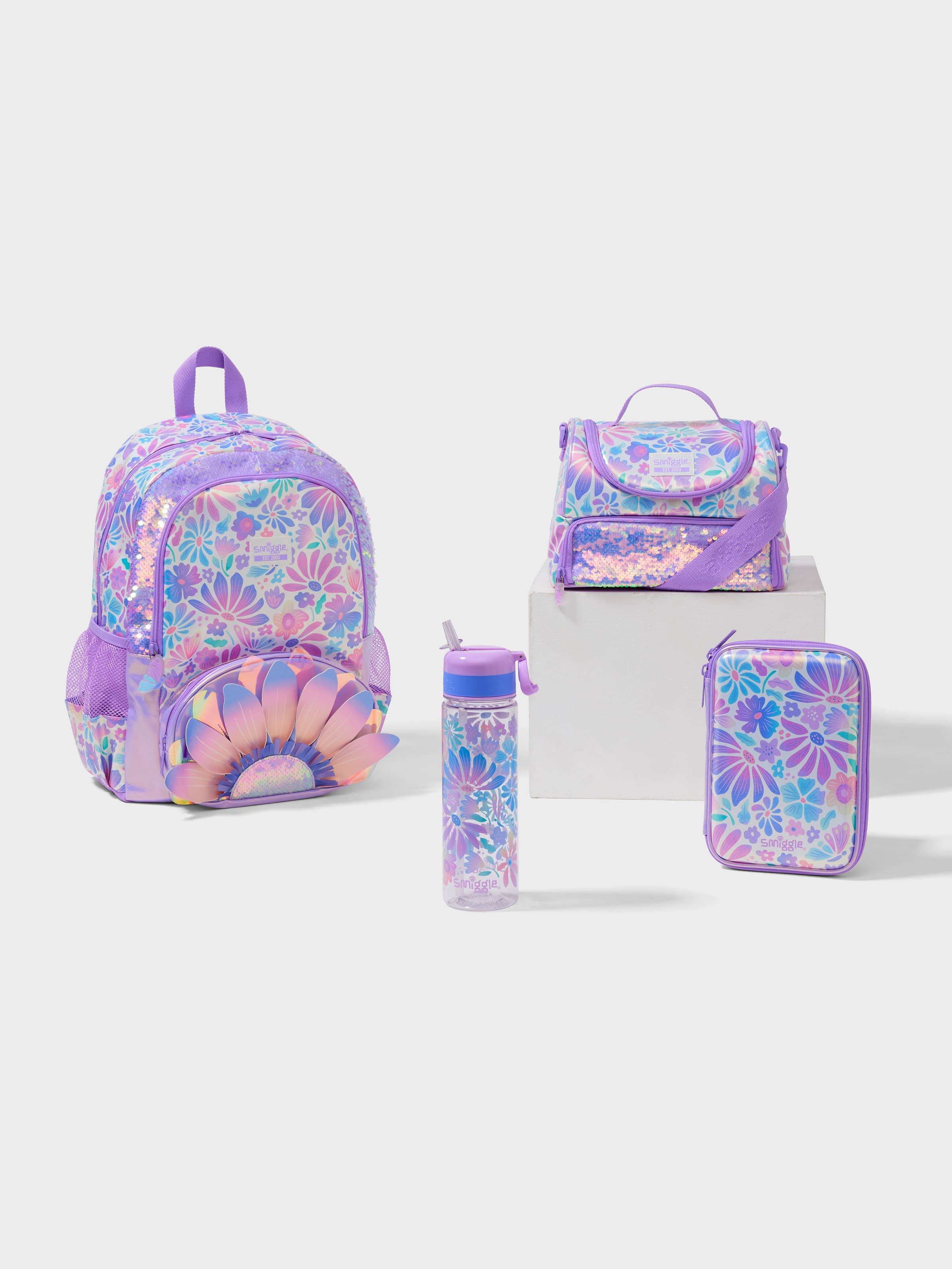 Smiggle - Bloom 4 предмета школьный набор сумок