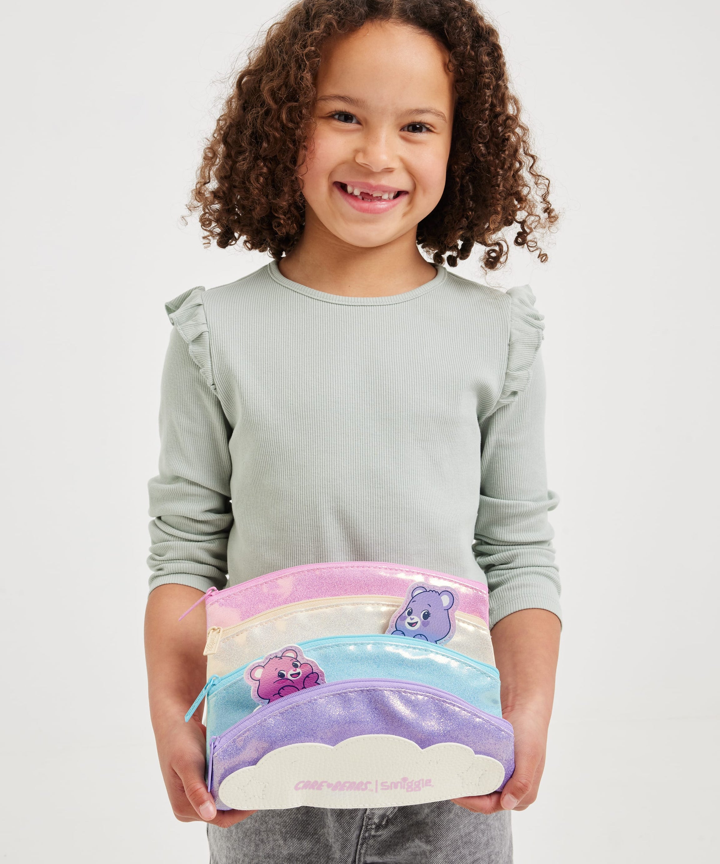 Smiggle - Пенал с множеством карманов Care Bears