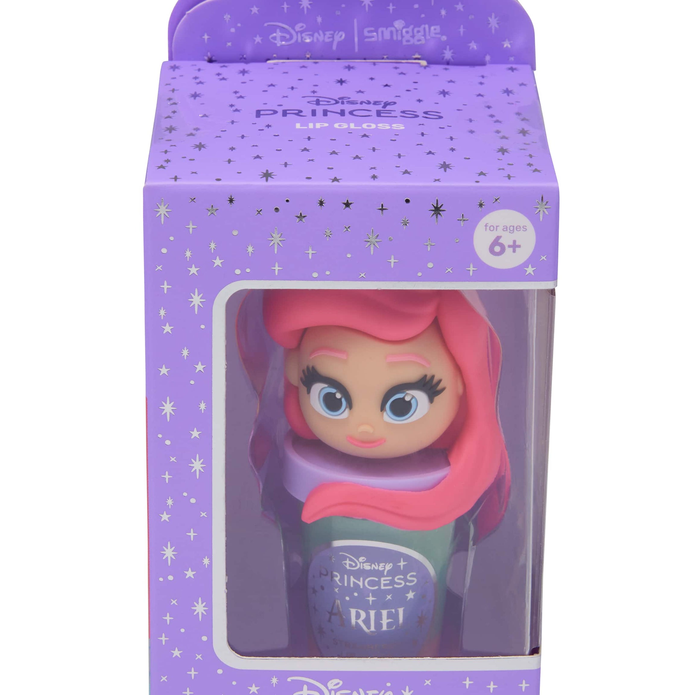 Smiggle - Disney Детский блеск для губ и контейнер с принцессами