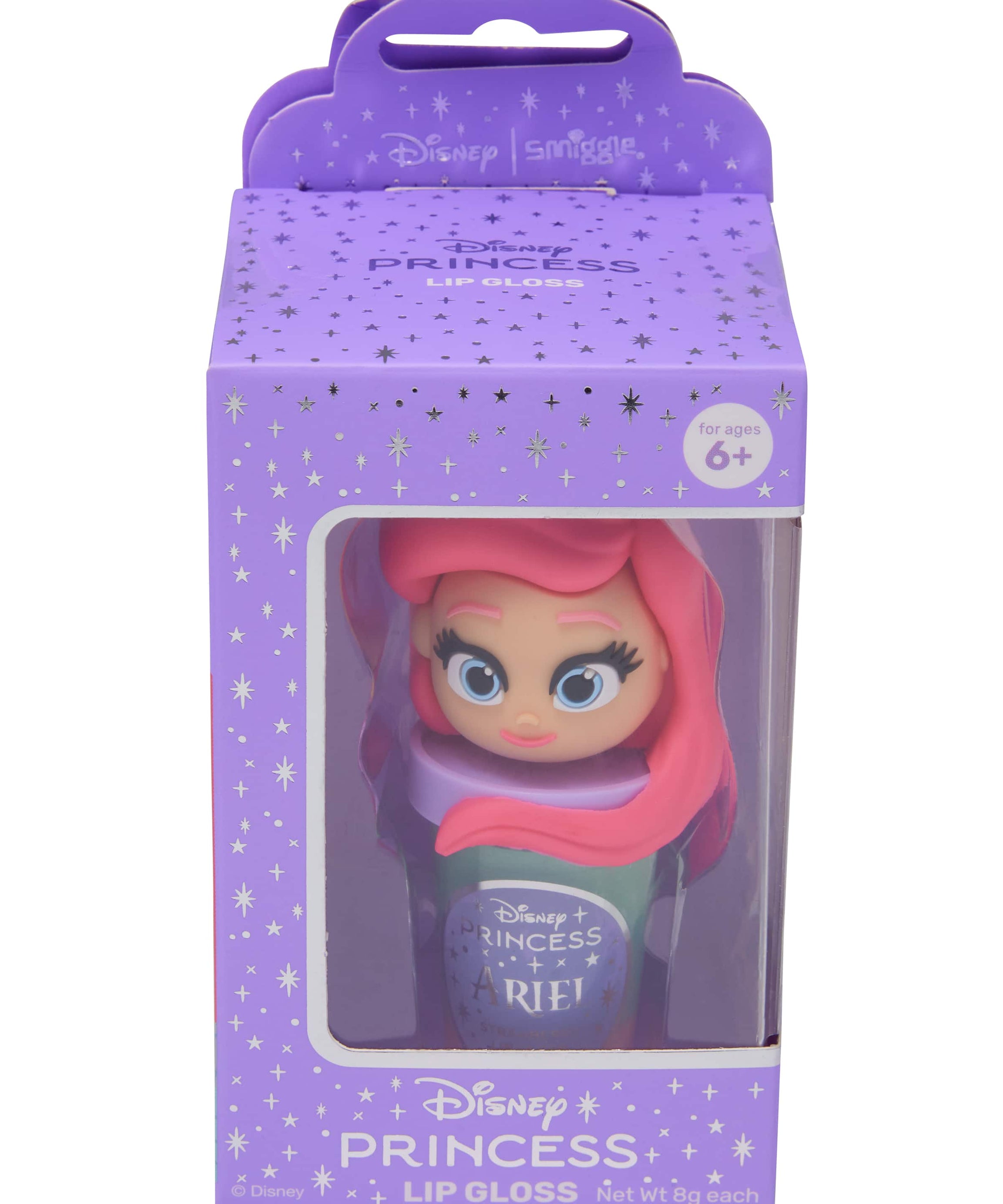 Smiggle - Disney Детский блеск для губ и контейнер с принцессами