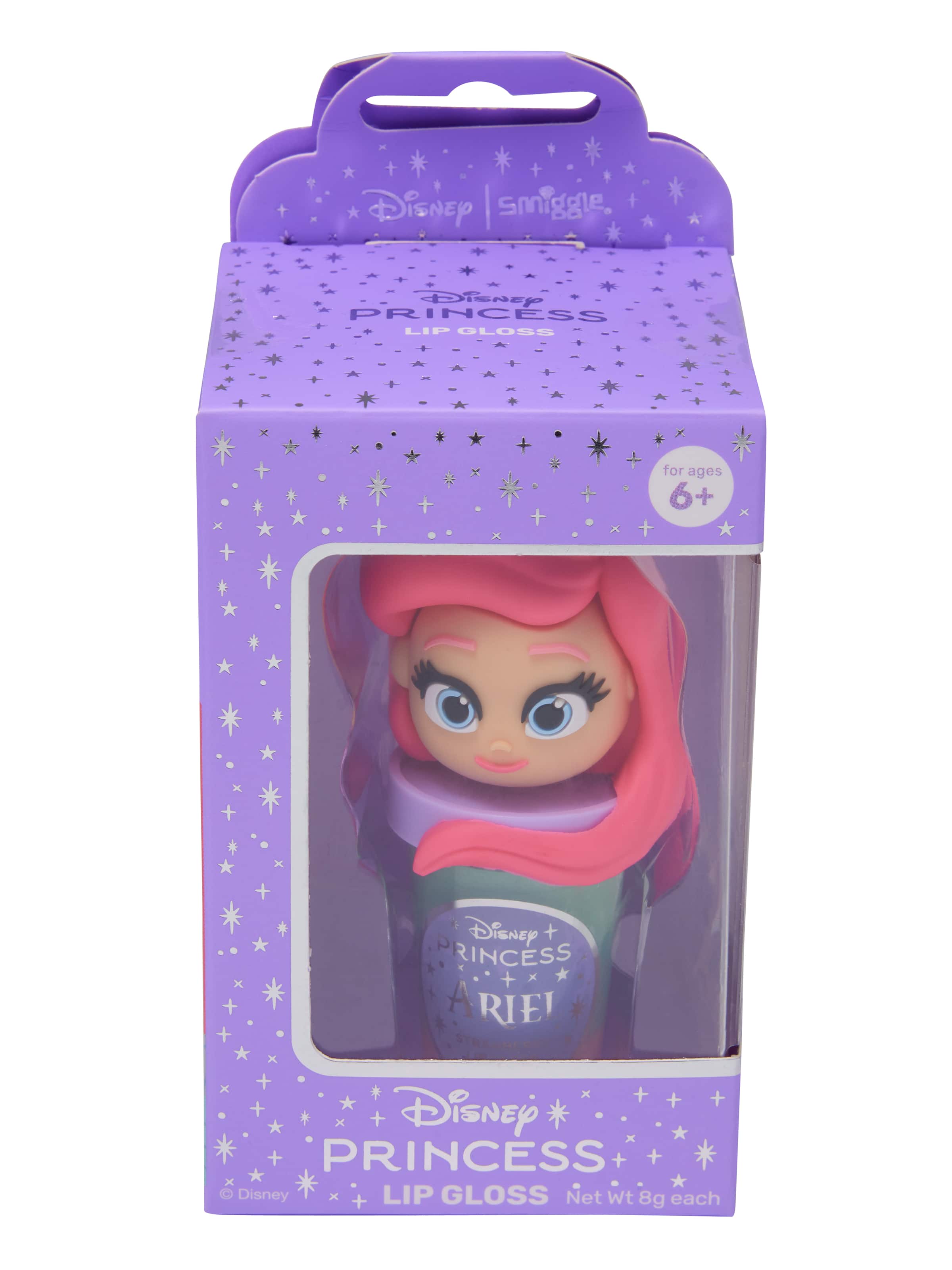 Smiggle - Disney Детский блеск для губ и контейнер с принцессами