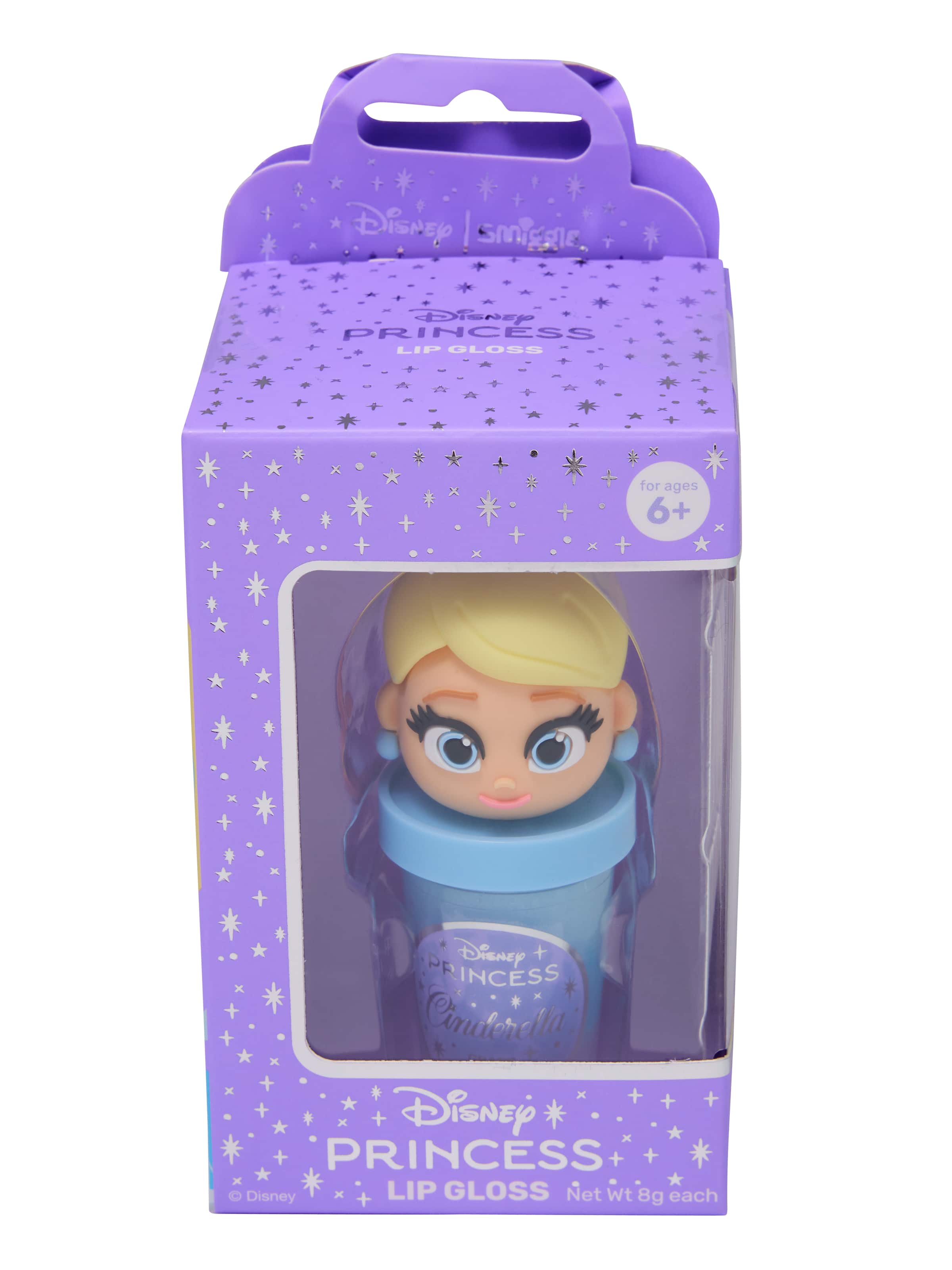 Smiggle - Disney Детский блеск для губ и контейнер с принцессами