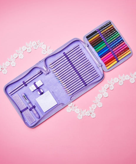 Smiggle - Disney Набор канцелярских принадлежностей и пенал Принцессы