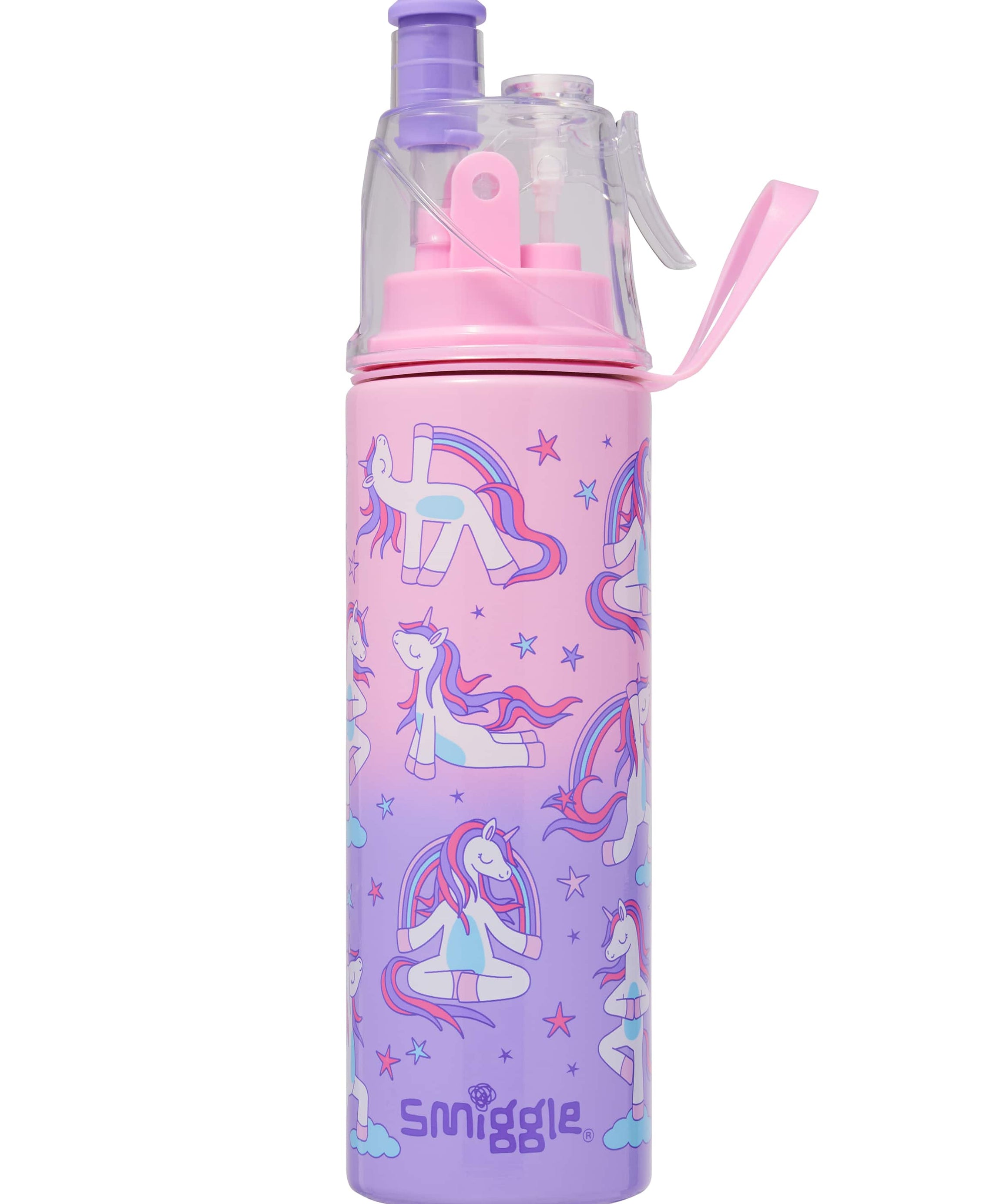 Smiggle - Энергизирующая бутылка из нержавеющей стали с распылителем воды 500ML