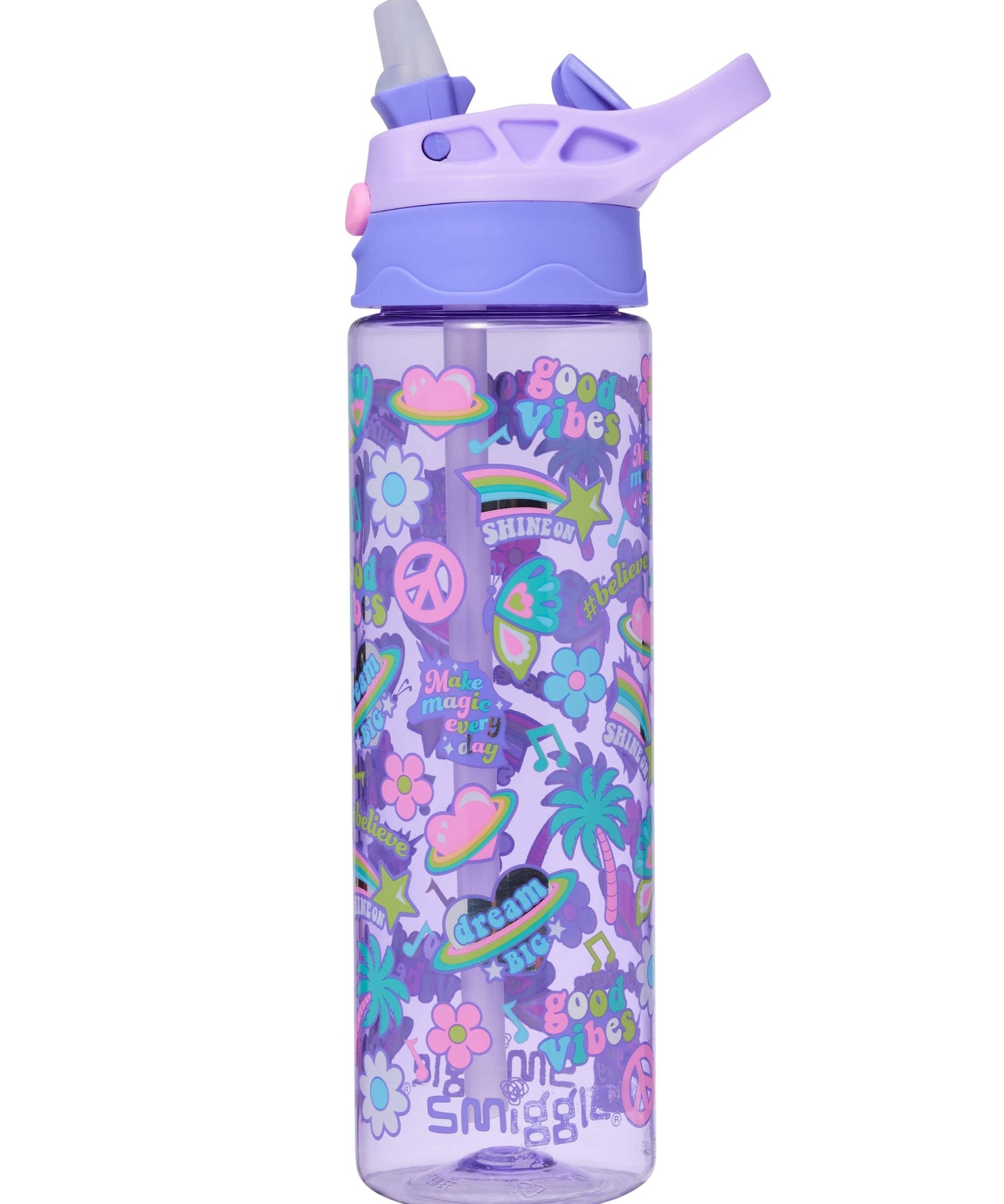 Smiggle - All Stars 650ML Автоматическая бутылка с носиком без BPA